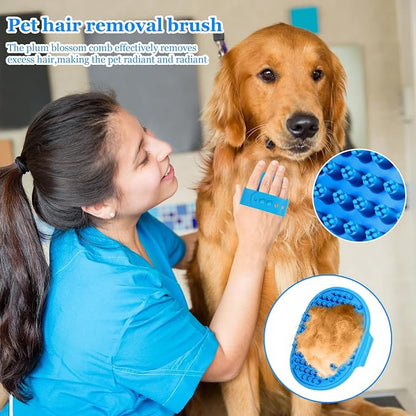 Dog Grooming Brush, Lilpep Pet Shampoo Bath Brush Soothing Massage Rubber Comb - Image 4
