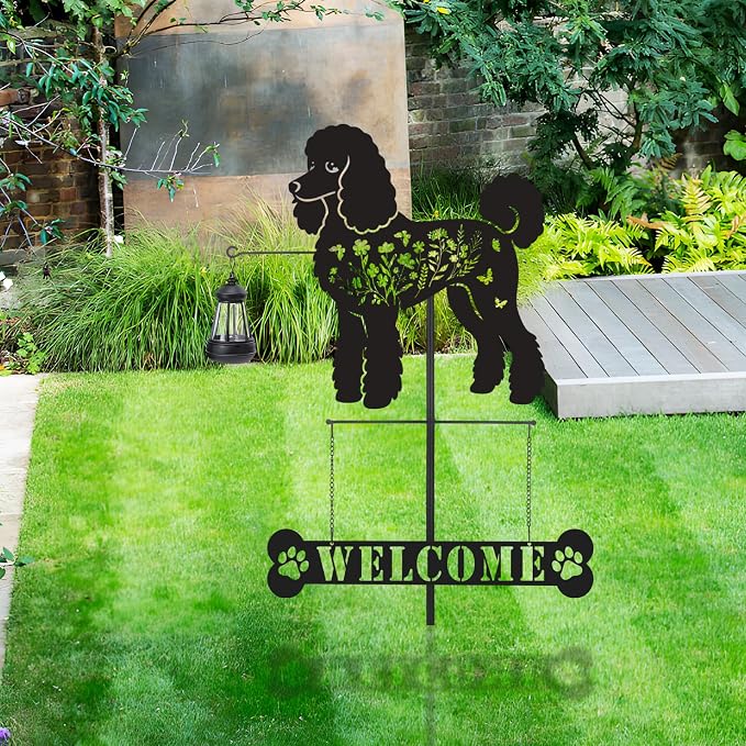 Poodle Metal Garden Stakes Yard Decor - Image 6
