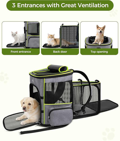 BAGLHER Expandable Cat Carrier Backpacks, Retractable Pet Carrier Backpack - Image 4