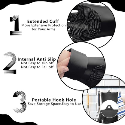 Pet Grooming Gloves—Heat Resistant Dog Washing Gloves - Image 6