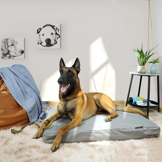 Explore Land Waterproof Dog Bed Cover Canvas Washable Dog Crate Pad Replacement - Image 2