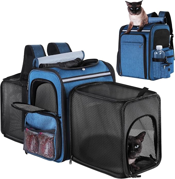 Cat Carrier Backpack for Travel, Dog Carrier Backpack for Large cat, Small Dogs by GROXKOX