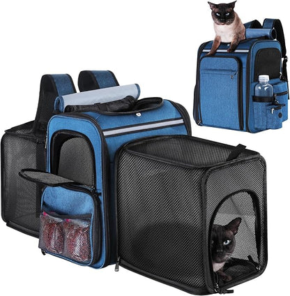 Cat Carrier Backpack for Travel, Dog Carrier Backpack for Large cat, Small Dogs by GROXKOX