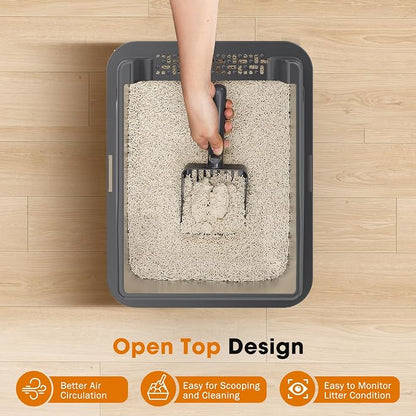 2PACK Stainless Steel Cat Litter Box - Image 7