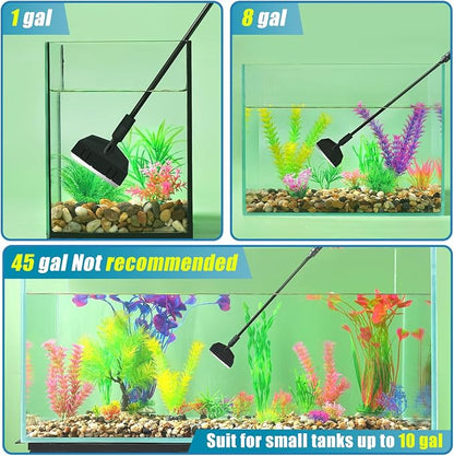 AQUANEAT Small Fish Tank Cleaner, Aquarium Cleaning Tools, 3 in 1 Glass Cleaner - Image 6