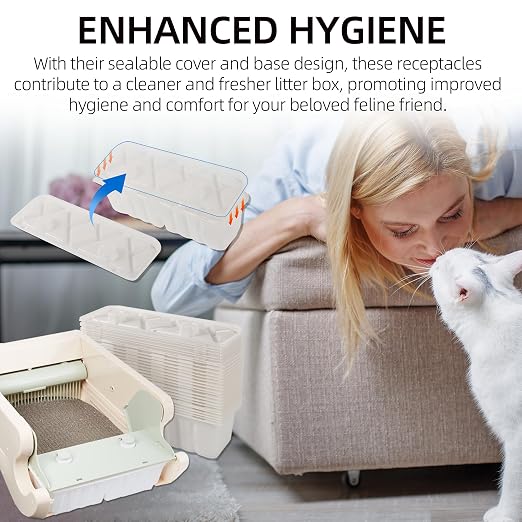 20-Pack Disposable Litter Box Waste Receptacles Compatible - Image 7
