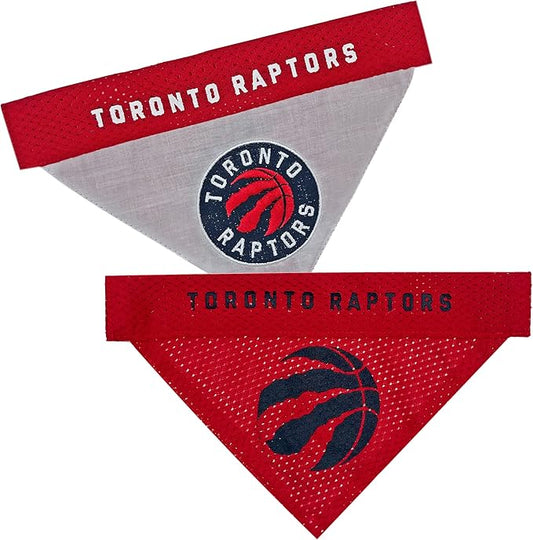 NBA Dog Bandana -Toronto Raptors Reversible Pet Bandana. 2 Sided Home & Away by PETSFIRST