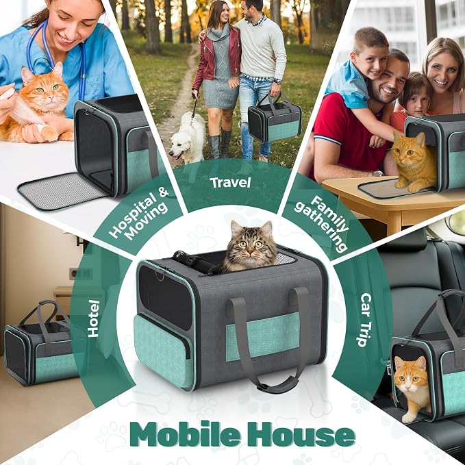 Cat Carrier for Airline Approved: Soft-Sided Cat Carrier Expandable for Small - Image 7