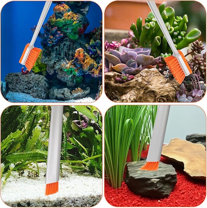 2 Pcs Small Fish Tank Cleaner Brush - Image 8