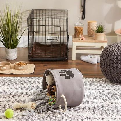 Bone Dry Pet Storage Collection Collapsible Bin, Small Round - Image 5