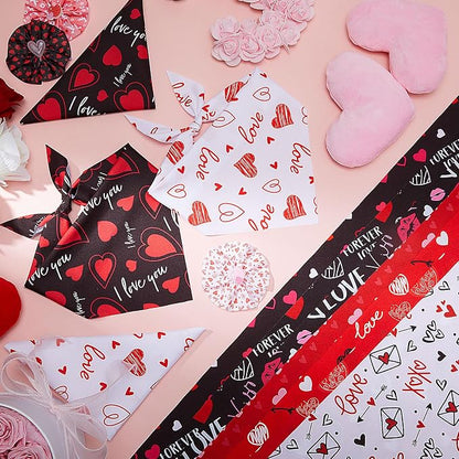 Weewooday 50 Pcs Valentine's Day Dog Bandanas Bulk - Image 5