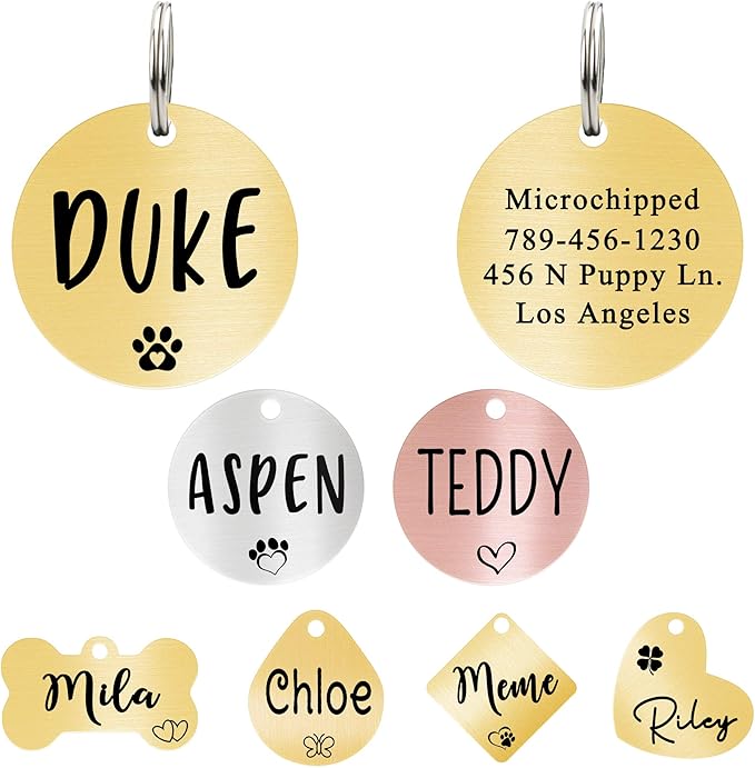 Ultra Joys Custom Personalized Pet ID Tag by UltraJoys