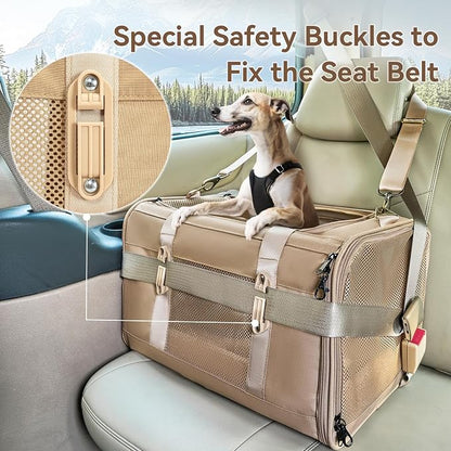 Petsfit 19x12x12 Pet Carrier for Large Cats, Soft-Sided Small Dog Travel Carrier - Image 3