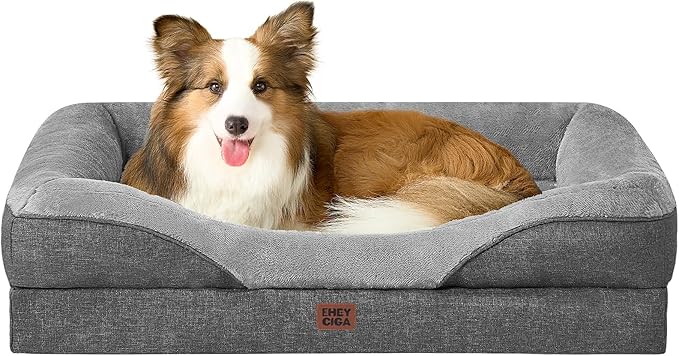 EHEYCIGA Orthopedic Dog Bed for Large Sized Dog, Waterproof Liner & Washable by EHEYCIGA