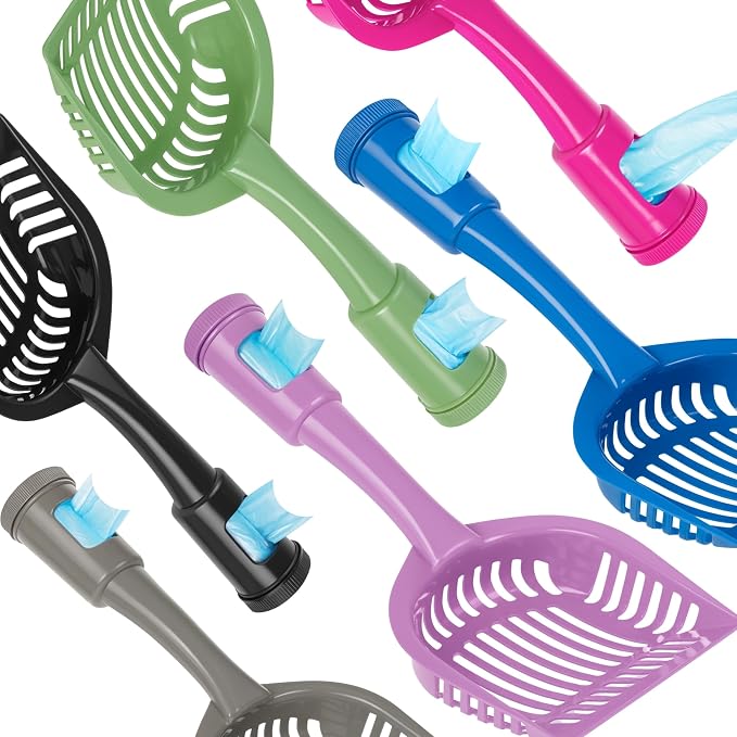 2-in-1 Pooper Scooper with Bag Attachment, Cat Litter Shovel Scoop with Bag - Image 6