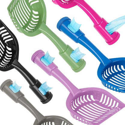 2-in-1 Pooper Scooper with Bag Attachment, Cat Litter Shovel Scoop with Bag - Image 6