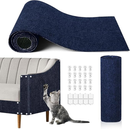 Cat Scratching Mat, 118.5"x15.9" Trimmable Self-Adhesive Cat Scratch Carpet by Unknown