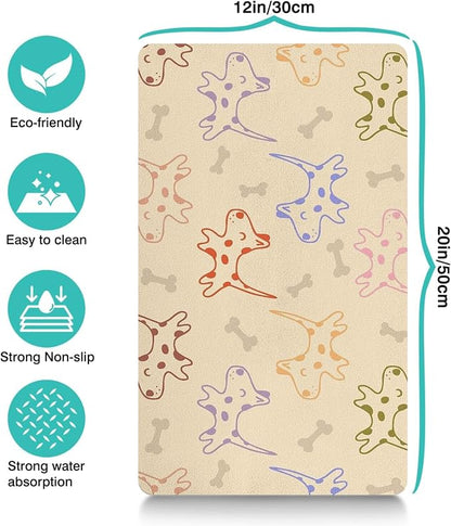 Pet Feeding Mat for Floors Waterproof Dog Mat for Food and Water Absorbent - Image 4