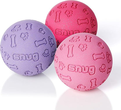 Snug Rubber Dog Balls for Small and Medium Dogs by Snug