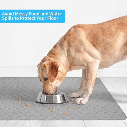 BINGPET Waterproof Dog Food Mat Non-Slip 2 Pcs, 35.4" X 23.6" Anti-Slipextra - Image 7