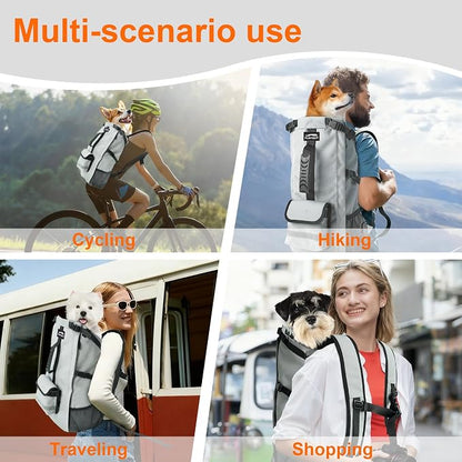Pet Carrier Backpack for Medium to Large Dogs up to 33 lbs, Waterproof and - Image 7