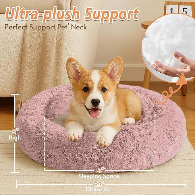 JOLLYVOGUE Calming Dog Bed for Small Dogs - Image 5