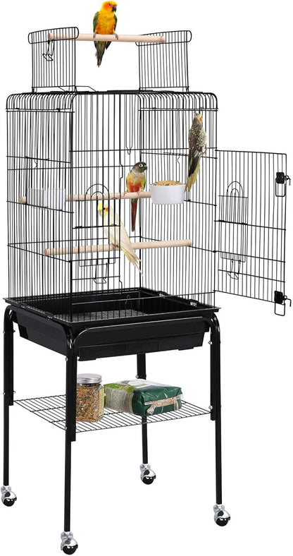 Yaheetech Open Top Rolling Parrot Bird Cage by Yaheetech