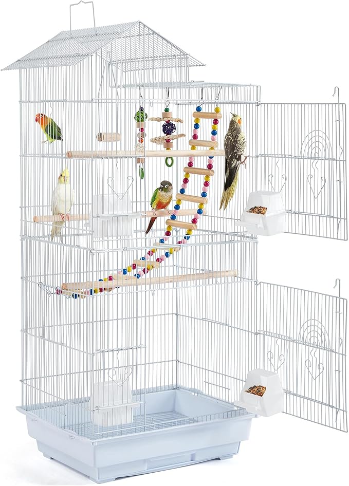 Yaheetech 39-inch Roof Top Medium Parakeet Bird Cages by Yaheetech