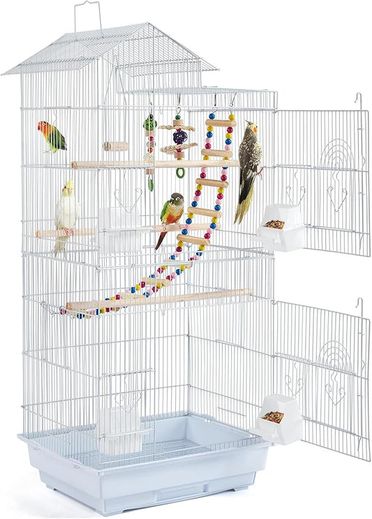 Yaheetech 39-inch Roof Top Medium Parakeet Bird Cages by Yaheetech