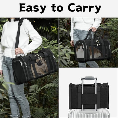 Soft-Sided Cat/Dog/Pet Carrier, Collapsible Pets Travel Carriers - Image 6