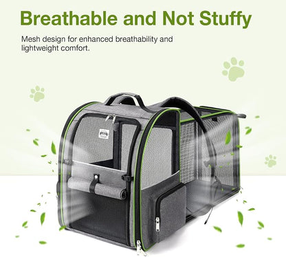 Lekebobor Large Cat Backpack Carrier Expandable Pet Carrier Backpack - Image 6