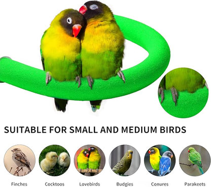 U Shape Parrot Perch Stand Toy Bird Platform Sand Paw Grinding Clean Stick - Image 4