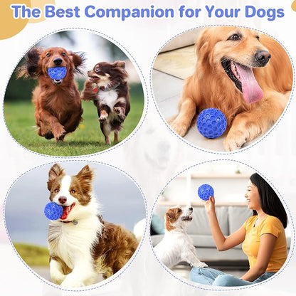 Indestructible Squeaky Dog Ball, Relieves Anxiety, Cleans Teeth, Interactive - Image 6