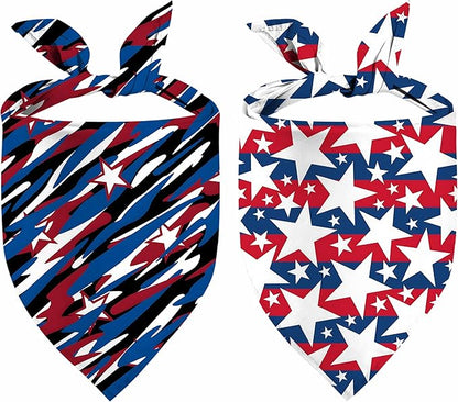 4th of July Dog Bandanas, Independence Holiday Bandana, Premium Durable by Unknown
