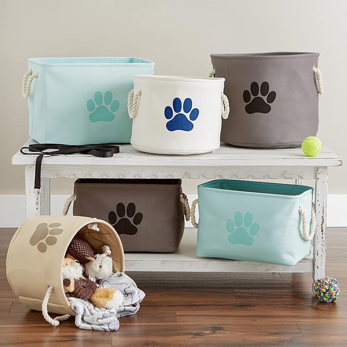 Bone Dry Pet Storage Collection Collapsible Bin, Small Round - Image 7