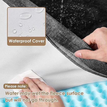 EHEYCIGA Waterproof Dog Bed Orthopedic 36"x27", Memory Foam Pet Bed - Image 2