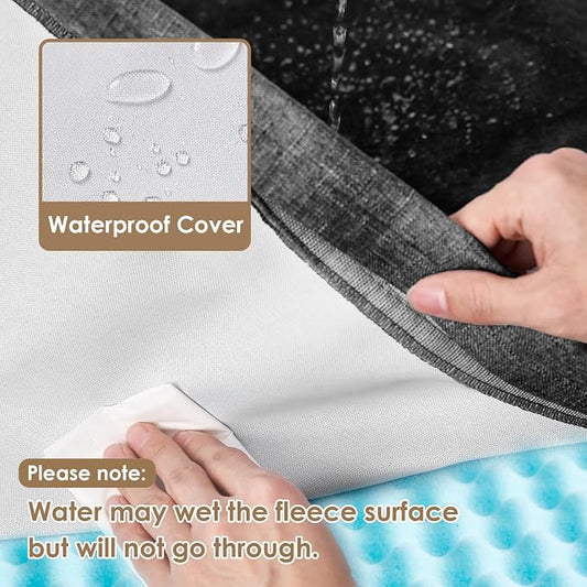 EHEYCIGA Waterproof Dog Bed Orthopedic 36"x27", Memory Foam Pet Bed - Image 2