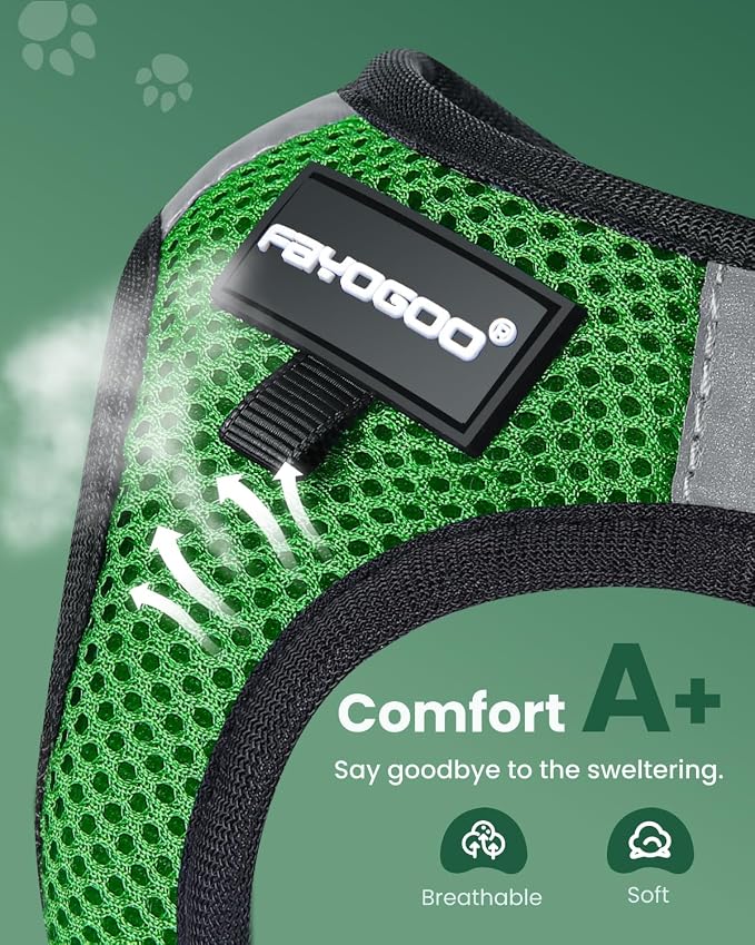 FAYOGOO Cat Harness, Escape Proof, Ultra-Light & Comfortable, Reflective Night - Image 2