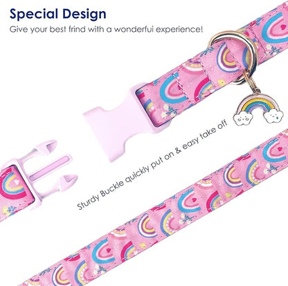 Cute Dog Collar Rainbow Pattern - Image 4