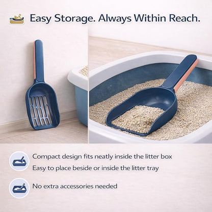 Cat Poop Scooper Cleaning Shovel, Plastic Candy Color Shovel, Ergonomic Pet - Image 6