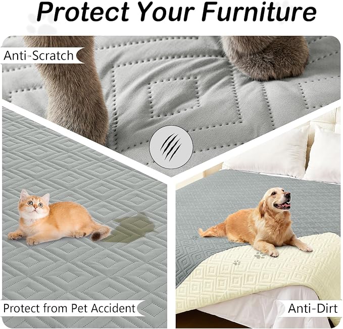 hyha Waterproof Dog Blanket, Soft Dog Bed Cover Pet Blankets, Waterproof Sofa - Image 3