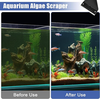 Algae Scraper for Glass Aquariums, Stainless Steel Fish Tank Cleaner Tool - Image 5