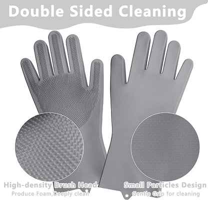 Pet Grooming Gloves—Heat Resistant Dog Washing Gloves - Image 4