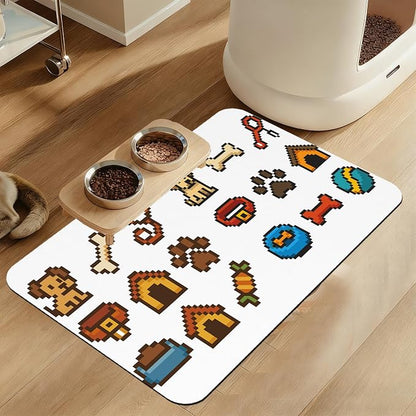 Dog Fun Pet Feeding Mat–Christmas Stocking Quick Dry Absorbent Dog Cat Food Mat by LUTASER