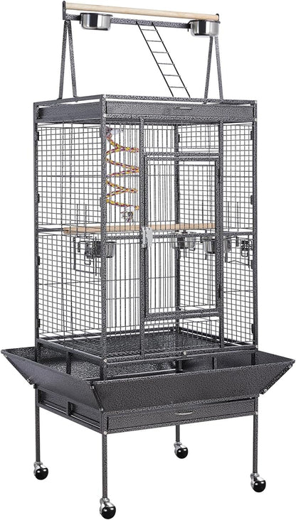Yaheetech 68-inch Rolling Play Top Large Parrot Bird Cage by Yaheetech