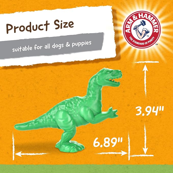 Arm & Hammer for Pets Nubbies Dental Toys T-Rex Dental Chew Toy for Dogs Best - Image 5