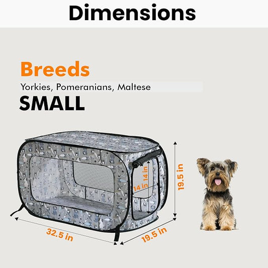 Beatrice Home Fashions Portable, Collapsible, Pop Up Kennel Travel Cat and Dog - Image 2