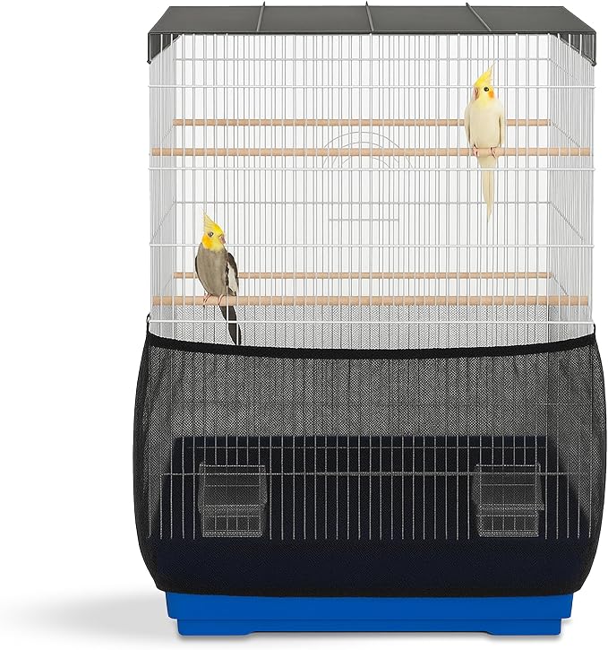 Universal Bird Cage Seed Catcher Universal Mesh Skirt Cover Stretchy Small by TweetinginStyle