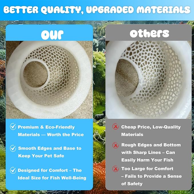 Floating Betta Hide & Shrimp Cave – All-in-One Aquarium Hammock, and Safe - Image 9