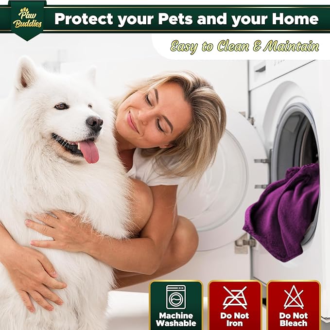 Paw Buddies Waterproof Blanket 80"x90" – Reversible Microfleece Throw - Image 6